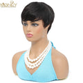 Pixie Cut Full Machine Made Perruques Cheveux Humains Wig Short Bob Wig For Black Women Brazilian Remy Cheap Glueless Wigs