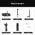 Fosi Audio HT4S Bluetooth 4.1 Home Sound Amplifier, Mini Desktop Amp with TPA3116 and Bass Treble Controls for Speaker Subwoofer
