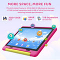 BUFO KT1028 10.1 Inch Kids Tablet A333 Five Core 20GB(3+17G) RAM 64GB ROM Android 16 1280*800 HD LCD Eye Protection Screen 5000mAh Battery Parental Control Dual Camera TF Card Up to 1TB Children Tablet PC