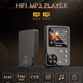 MP3 Player, Lossless DSD High Definition Portable Hi-Fi Digital Audio Music Player with 64GB Memory Card, Supports Up to 256GB