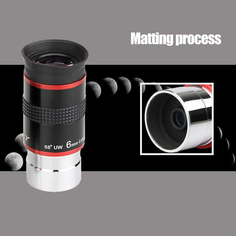 Svbony Telescope Eyepieces 1.25" 68° Eyepiece Planetary Eyepiece UWA 6mm/9mm/15mm/20mm Eyepiece for Astronomical Telescope