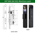 RAYKUBE 21-language Voice Tuya WiFi Camera Palm Vein Smart Fingerprint Lock Face Recognition Digital Lock With Video Call P85