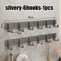 Kitchen Space Aluminum Punch - Free Hooks Are Easy to Install Utensils Storage Bathroom Bathrobe Towel - View 21 | SAMAG