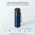 Smart Insulin Cooler Cup Portable Medical Fridge Travel Cooling Case 0-20°C Digital Temp Control for Diabetes Insulin Pens