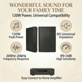 Herdio 5.25 240W Ultra-Slim Wall-Mountable Home Theater Speakers Crisp Clear Sound Durable for Immersive Home Entertainment 2PCS