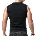 Men's V-neck Sleeveless Vest For Slimming And Muscle Building, Daily Wear, Simple Fashion, And A Strong Sense Of Power Top
