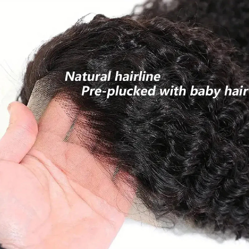 24 Inch Kinky Curly 13x4 Lace Front Human Hair Wigs For Women Pre Plucked Hd Transparent 13x6 Deep Curly Human Hair Frontal Wigs