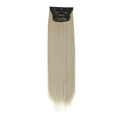 Straight High Temperature Fiber 11 Clips Ins Hair Extensions 24 Inch Orange Brown Synthetic Hair Daily Use Hair Pieces For Women