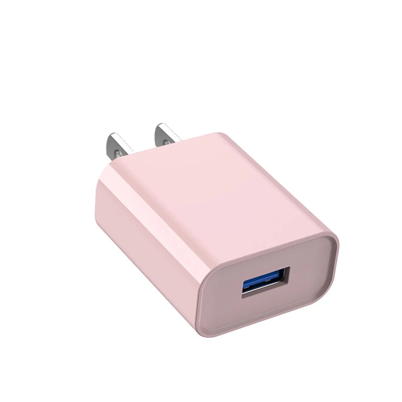 USB Charger 5V 2A Travel Universal Wall Power Adapter Plug For iPhone 16 15 14 Samsung Xiaomi Redmi LG EU US Head Fast Charging