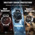 Aolon GT6 PRO Military Smart Watch Compass Flashlight AMOLED Bluetooth Call Smartwatch 1ATM Waterproof For Outdoor Double Strap