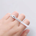 1pc Ring Sizer Measure Plastic UK US EU JP HK Size Loop Ring Size Measuring Tools Finger Gauge Ring Sizer Jewelry Sizing Tool