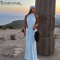 SESSRYMNIR Women'S Formal Evening Gowns Cusatomize Halter | SAMAG