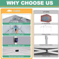 10x20ft Pop Up Canopy Tent Gazebo With 4 Sidewall One | SAMAG