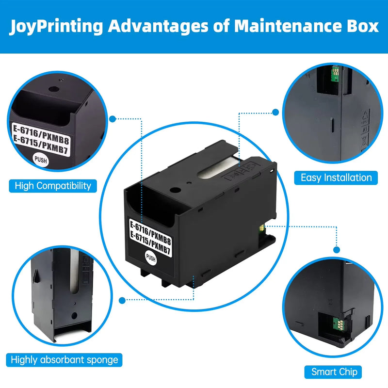 T6716 T6715 Maintenance Box for Epson WF-4720DWF WF-C5210DW WF-C529R EC-4020 WF-M5299 PX-M780F WF-C5790a