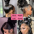 360 Lace Front Wigs Human Hair with Drawstring Pre Plucked Hidden Strap 360 HD Full Lace Body Wave Frontal Wig Glueless Wigs