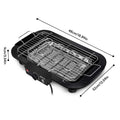 Indoor/Outdoor Electric Grill,2000W 6-Level Adjustable Temp Portable Tabletop BBQ,Stainless Steel Fast Heating for Camping Party