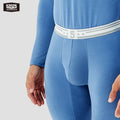 52025 Men's Cotton Thermal Underwear Set – Soft Fleece with Skin-Friendly Comfort, Athletic Fit and Midweight Warmth