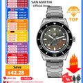 San Martin Official 39mm Guilloche MOP Dial Miyota 90S5 Sport Watch Automatic Mechanical Sapphire Bezel 20 ATM | SAMAG