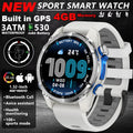 HD350 Pro Men Smart Watch AMOLDE GPS Track Offline Map 4GB Memory Recorder Flashlight Outdoor Sport Barometer Altitude Compass