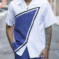 Summer New Printed Men's Top + Trousers Casual Suit Shirt Pants 2 - Piece Fashion Harajuku Retro Party - View 15 | SAMAG