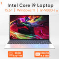 New 15.6' Laptop Intel Core I9-9880H 32GB 2TB Gaming PC Ultra Slim Office Study Computer PC Windows 11 Pro 1920*1080 HD