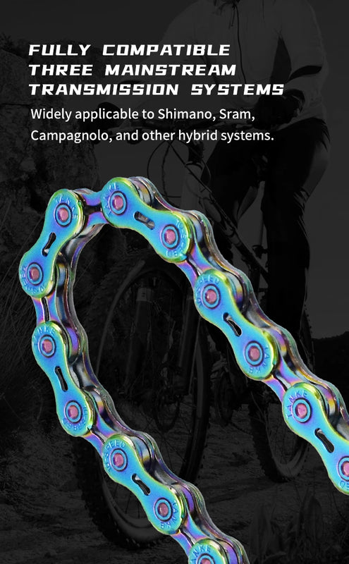 TANKE Bike Chain S8 S9 S10 S11 S12 MTB Road Bicycle Chains,Variable Speed Chain 116/126L High Quality Current Cycling Accessorie