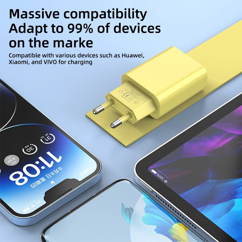 USB Charger 5V 2A Travel Universal Wall Power Adapter Plug For iPhone 16 15 14 Samsung Xiaomi Redmi LG EU US Head Fast Charging