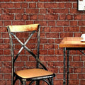 Waterproof Wall Stickers PVC Modern Home Decoration Retro Red Brown Brick Pattern Self-adhesive Wallpaper DIY 45cm Background