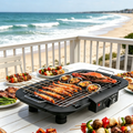 Indoor/Outdoor Electric Grill,2000W 6-Level Adjustable Temp Portable Tabletop BBQ,Stainless Steel Fast Heating for Camping Party