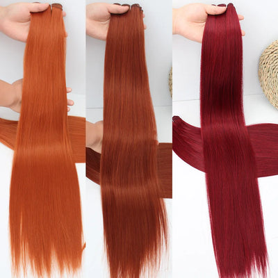 Natural Bio Synthetic Heat Resistant Hair Extensions Sew | SAMAG
