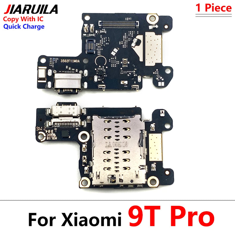 New For Xiaomi 10T 9T 10 11T Pro 12T 10 Lite USB With Micro Charging Port Charger Dock Flex Cable With IC Microphone Board