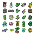 50pcs Leaves Stickers For Water Bottles, Vinyl Waterproof Stickers For Laptop, Skateboard, Computer For Teens Kids Girls Adults