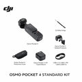 DJI Osmo Pocket 4 4K/6K Pocket Gimbal Camera 1-Inch Sensor 107GB Storage ActiveTrack 7.0 Vlog Camera