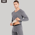 52025 Fleece-Lined Thermal Underwear – Warm, Double-Faced Two-Tone Base Layer for Men & Women with Touch of Silk and Wool