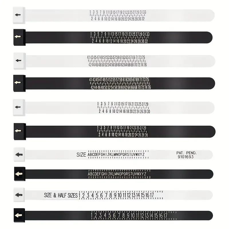 1pc Ring Sizer Measure Plastic UK US EU JP HK Size Loop Ring Size Measuring Tools Finger Gauge Ring Sizer Jewelry Sizing Tool