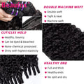 Beaufox Burmese Curly Hair Bundles Pixie Curly Bundles Human Hair Virgin Water Wave Human Hair Bundles Ocean Spiral Curly 30”