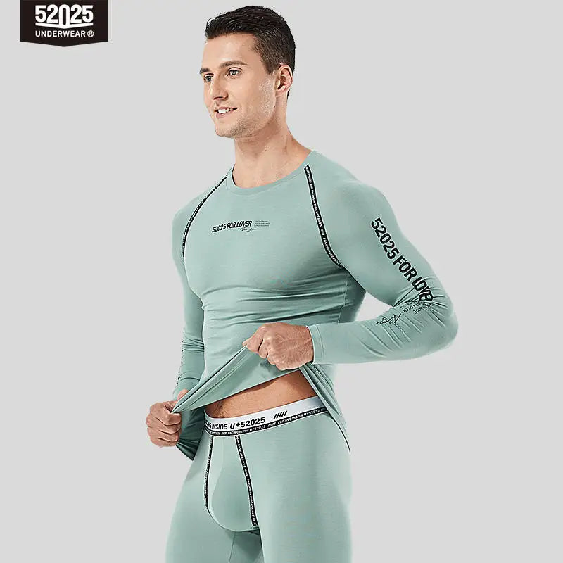 52025 Premium Cotton Modal Thermal Underwear – Ultra-Soft Lightweight Base Layer, Breathable Second-Skin Comfort and Modern Fit