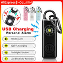 Hollarm Personal Safety Siren Alarm 130dB Siren Strobe Self Defense Alarm for Women, Kids, Elderly Anti Robbery Call for Help