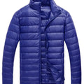 2026 Royal Blue Hooded Parkas Men's Zipper Control Winter Jacket Fashion Hot Sale Jaqueta Plus Size S-5XL Lightweight Warm Coats