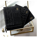 Classic Crocodile Pattern Card Holder Men Women Genuine Leather Leather Credit Card Case ID Card Holder Wallet Purse Pouch