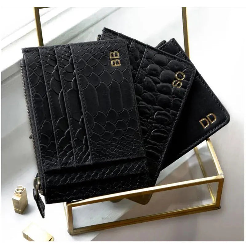 Classic Crocodile Pattern Card Holder Men Women Genuine Leather Leather Credit Card Case ID Card Holder Wallet Purse Pouch