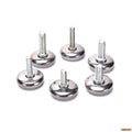 4 Pcs Adjustable Steel Furniture Legs Anti-slip Base Table Cabinet Leg Pad Feet Leveler M6 M8 Screw Metal Furniture Foot Level