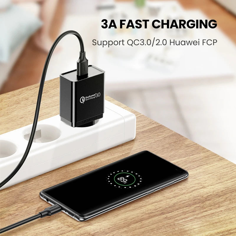 UGREEN USB C Cable 5Gbps USB3.0 A to USB C for iPhone 17 16 15 iPad Samsung S25 S24 for Switch M2 SSD NVME USB3.0 Data 18W Cable