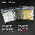100-200pcs/bag 20 25 30 40 50 60 mm Flat Head Pins Gold/Copper/Rhodium Headpins For Jewelry Findings Making DIY Supplies