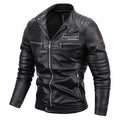 Maxulla Winter Men's PU Jackets Casual Man Warm Motorcycle Leather Jacket Male Slim Fit Windbreaker Biker Leather Coats Clothing