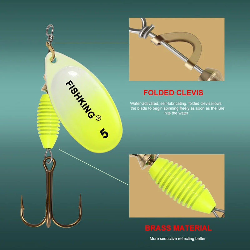 FISH KING New Metal Fishing Lure 4g 4.8g 7g 10g 14g | SAMAG