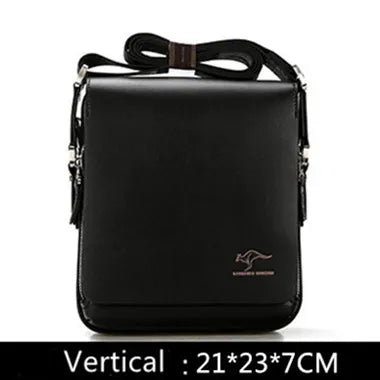 New Arrived Luxury Brand Men's Messenger Bag Vintage PU Leather Shoulder Bag Handsome Crossbody Handbags