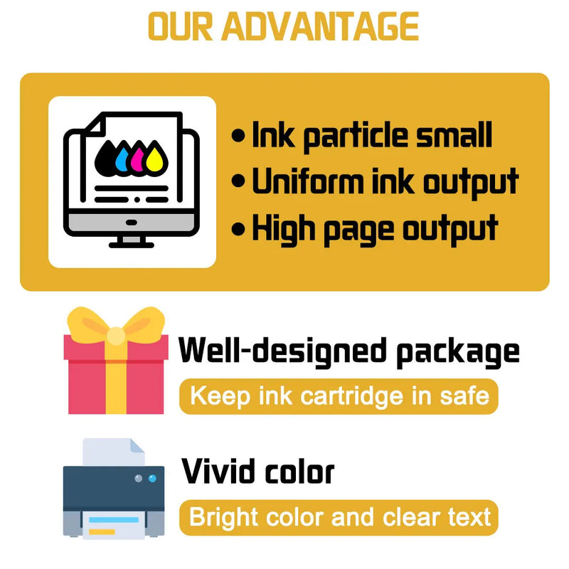 250ml Refill Dye Ink Kit Universal Ink Compatible for HP Canon Epson Brother Printer and Ink Cartridges For HP301 302 304 305
