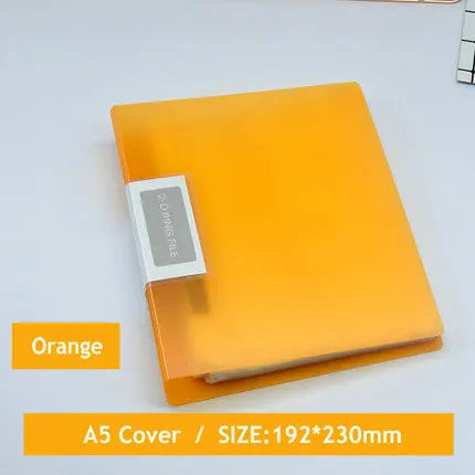 Colorful A5 Binder 2-Hole Punched Paper File Cover Document Organizer A5 Folder For Documents