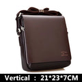 New Arrived Luxury Brand Men's Messenger Bag Vintage PU Leather Shoulder Bag Handsome Crossbody Handbags